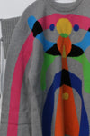 Walter Van Beirendonck Super Walter Knit sweater (led) AW22-23 5007 (A) gray